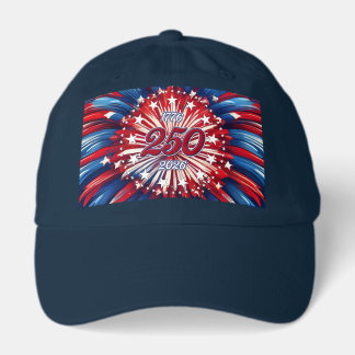 America’s 250th Birthday 1776-2026 RWB Fireworks Trucker Hat