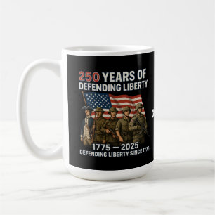 America’s 250th Birthday US Flag Military Parade Coffee Mug