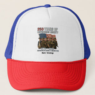 America’s 250th Birthday US Flag Military Parade Trucker Hat