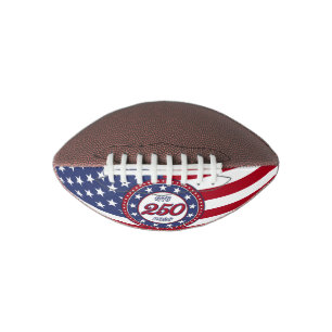 America’s 250th Birthday With USA Flag American Football