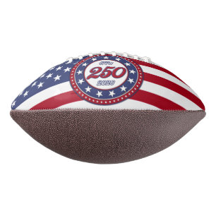 America’s 250th Birthday With USA Flag American Football