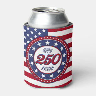 America’s 250th Birthday With USA Flag Can Cooler