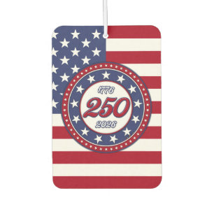 America’s 250th Birthday With USA Flag Car Air Freshener