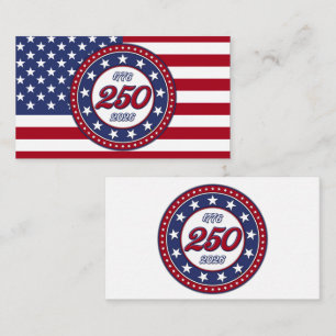 America’s 250th Birthday With USA Flag Card