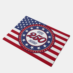 America’s 250th Birthday With USA Flag Doormat