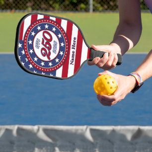 America’s 250th Birthday With USA Flag Pickleball Paddle