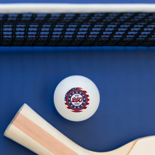 America’s 250th Birthday With USA Flag Ping Pong Ball