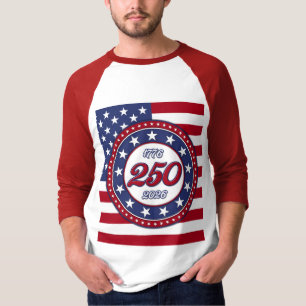 America’s 250th Birthday With USA Flag T-Shirt