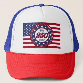 America’s 250th Birthday With USA Flag Trucker Hat