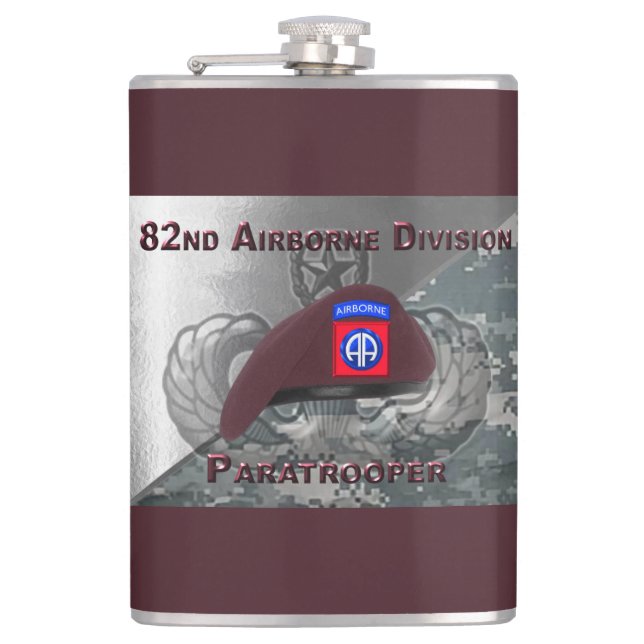 America’s 82nd Airborne Division Hip Flask (Front)