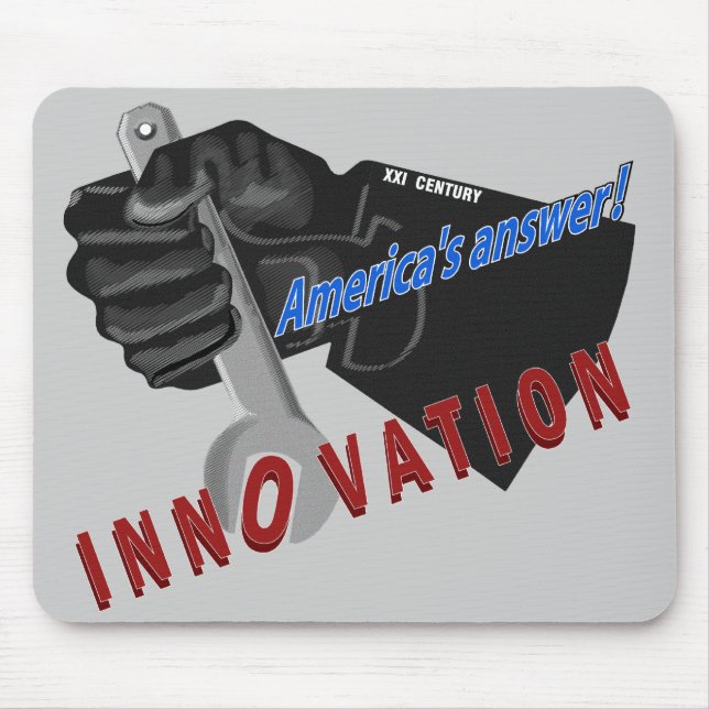 America’s answer - INNOVATION Mouse Mat (Front)