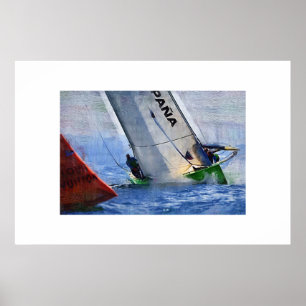 america s cup Sailing, sailboat, sailboat race Poster