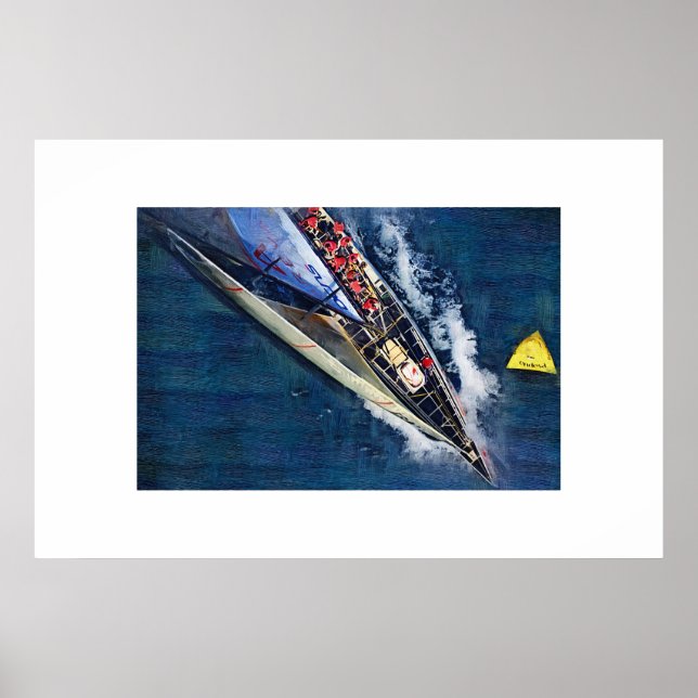 america s cup Sailing, sailboat, sailboat race Poster (Front)