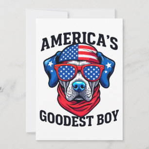 America’s Goodest Boy Dog Invitation