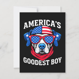 America’s Goodest Boy Dog Postcard