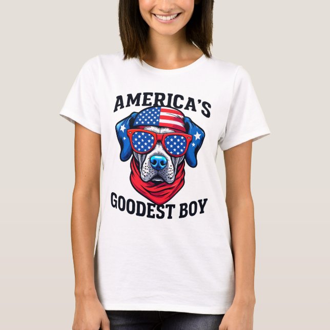 America’s Goodest Boy Dog T-Shirt (Front)