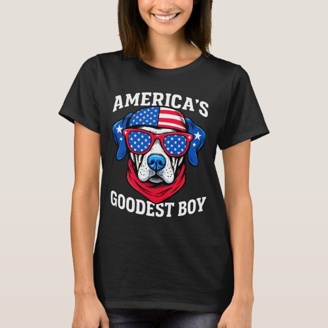 America’s Goodest Boy Dog T-Shirt (Front)
