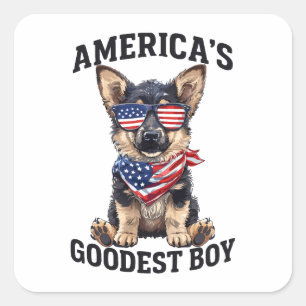 America’s Goodest Shepherd Square Sticker