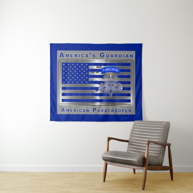 America’s Guardian American Paratrooper Tapestry (In Situ (Horizontal))
