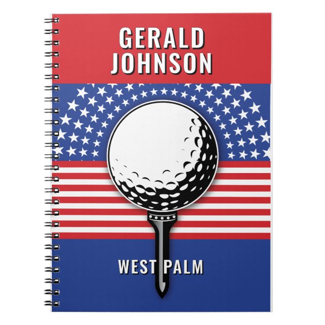 America’s Patriotic Golf Design Notebook (Front)