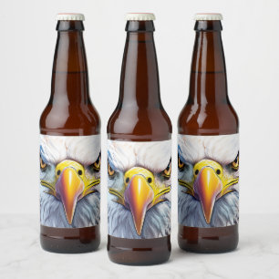 America’s Red Eagle Firew Beer Bottle Label