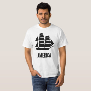 America Sailing Ship T-Shirt