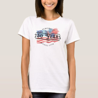 America since 1776 with American Flag/Fireworks T-Shirt