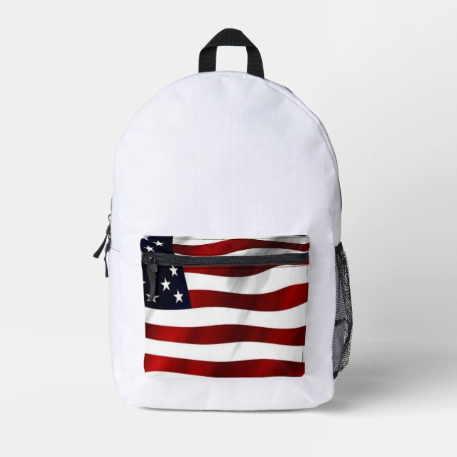 America snow America is cultural America high scho Printed Backpack (Front)