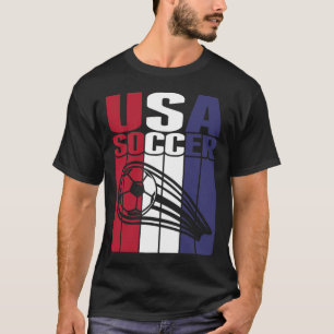 America Soccer Fans Jersey - United States Footbyl T-Shirt