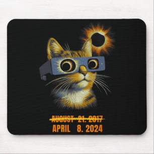 America Solar Eclipse Tee Twice In Lifetime Funny  Mouse Mat