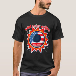 America solar eclipse texas 4.8.24 total solarAmer T-Shirt