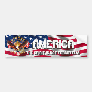 America Spirit Is Not Forgotten Please See Notes Bumper Sticker