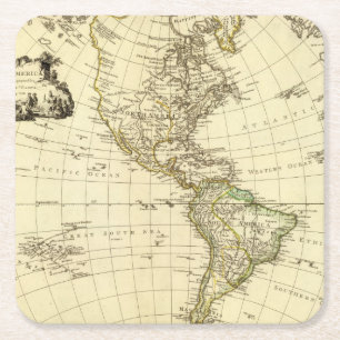 America Square Paper Coaster