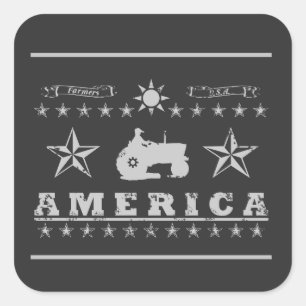 America  square sticker