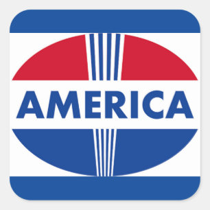 AMERICA SQUARE STICKER
