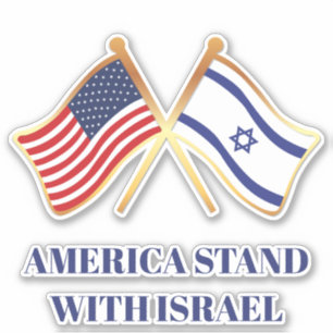 America Stand With Israel Freedom Flag