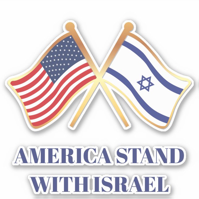 America Stand With Israel Freedom Flag (Front)