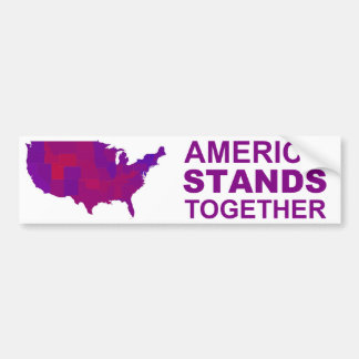 America Stands Together - Centrist / Moderate Gear Bumper Sticker