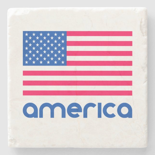 America Stone Coaster (Front)
