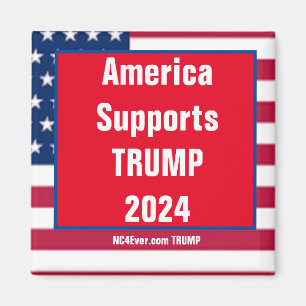 America Supports TRUMP 2024 magnet