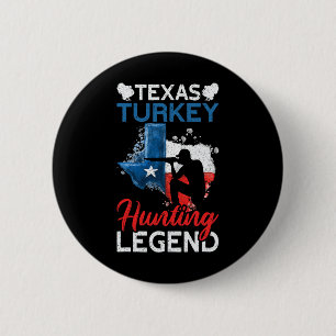America Texas Turkey Hunting Legend Funny Turkey H 6 Cm Round Badge
