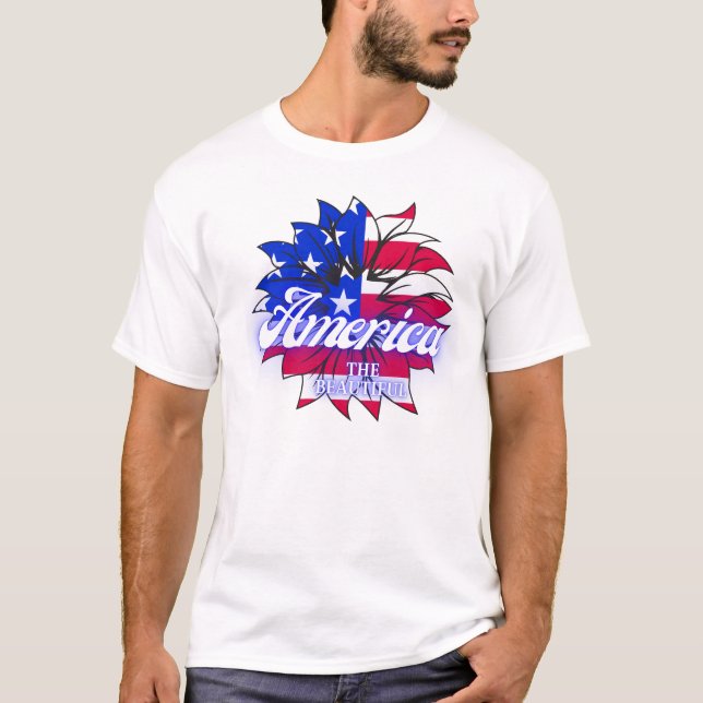 America the beautiful for sublimation Printable T-Shirt (Front)