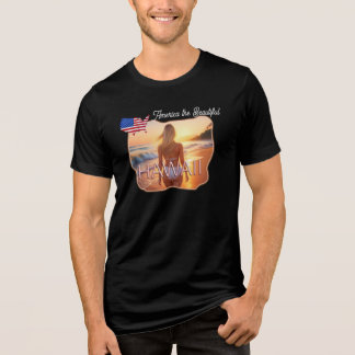 America the Beautiful Hawaii  Tri-Blend Shirt