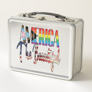 America The Beautiful - LGBTQIA Metal Lunch Box