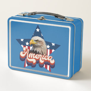 America the Beautiful  Metal Lunch Box
