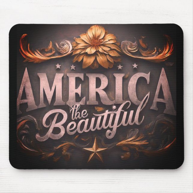 America the Beautiful Mouse Mat (Front)