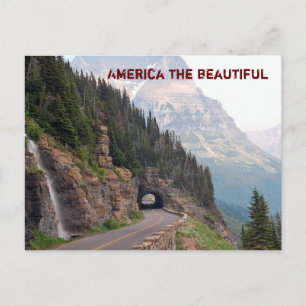 America the beautiful -postcard postcard