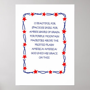 America the Beautiful Poster