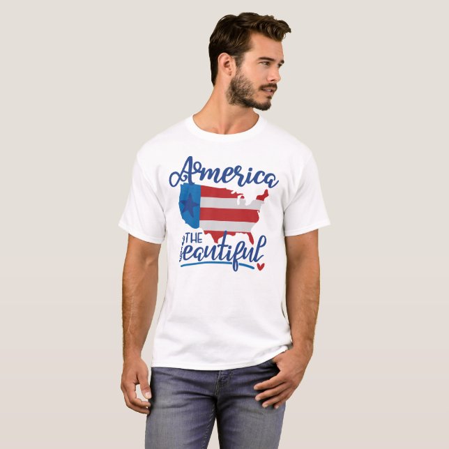 America The Beautiful T-Shirt (Front Full)