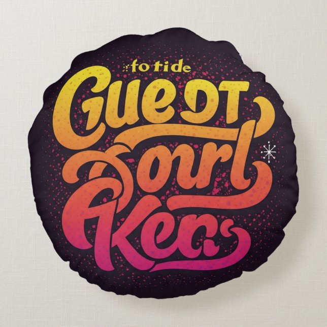  "America the Great" Round Cushion (Back)